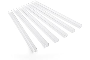 UEYGHEP Cabinet Protector Edge Guard(17.7In Clear PVC) for 3/4In Thick Kitchen Cabinet Doors(Pack of 6)