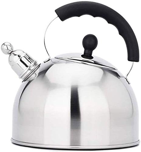 人気 おすすめ ティーポット付きティーセット ティーケトルストーブトップ口笛 料理グレードのステンレス 鋼ティーケトル人間工学に基づいたハンドルガス誘導用のストレートポアスパウト温水ケトルティーポット