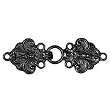Evelots Solid Pewter Laila Cloak Or Cape Clasp, Must Be Sewed On
