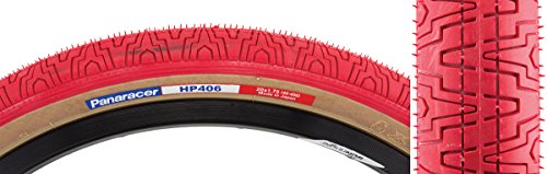 Panaracer HP406 BMX Tire, Wire Bead, Tread/Skin Sidewall, Red