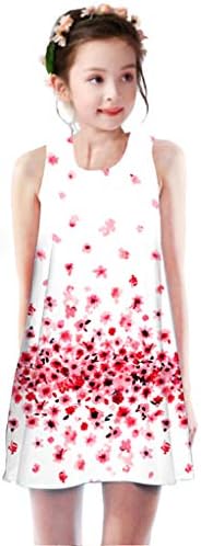 女の子 ワンピースドレス 袖なし プリントミニドレス キッズ服 カジュアル ベストスカート 子ども プリンセスドレス 夏 人気 子供服 七五三 通園 通学 発表会 結婚式 普段着 記念日 旅行 海辺 子供の日 プレゼント 可愛い パーティードレス
