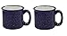 Santa Fe Campfire Coffee & Tea Mug Perfect For Camping or Home , Cobalt Blue 15 oz (Pack of 2)