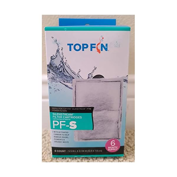 Top Fin Silenstream PFS Small Filter Cartridges (6 Count) Refill for