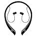 Bluetooth Earbuds,V4.0 Stereo Sports Bluetooth Headphones Noise Reduction Earbuds Wireless Neckband Headset with Microphone Magnetic Holders (Black)