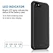 Battery Case for iPhone 8/7, iPosible 4500mAh Ultra Slim Portable Extended Battery Pack Backup Charging Case for Apple iPhone 7/8 (4.7 inch) Rechargeable case Charger Power Bank-Black