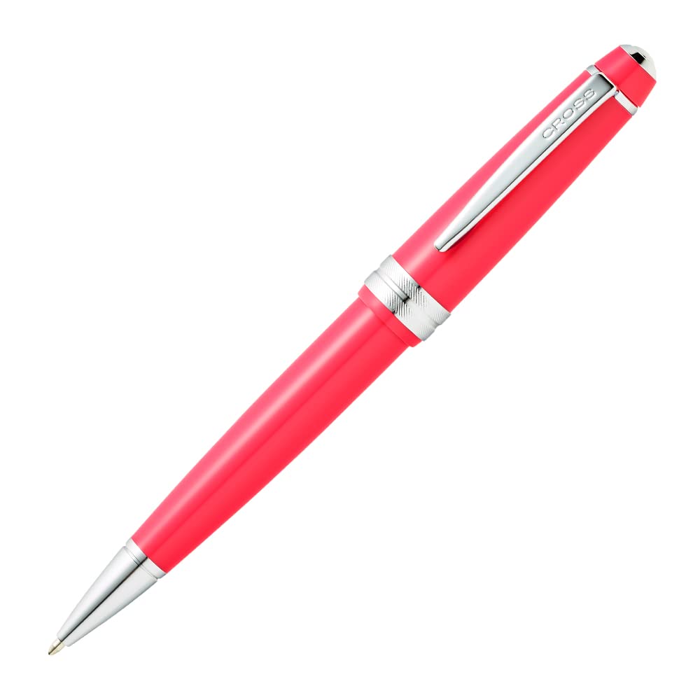 CROSS Bailey Light Polished Coral Resin Ballpoint Pen - Refillable Medium Ball Pen,Glossy Coral,AT0742S-5