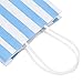 Ronvir 25pcs Blue Gift Bags 5.25x3.25x8 Inches Small Striped Bag Recyled Paper Bags For Baby Shower, Goodie, Birthday, Business, Shopping, Halloween, Christmas