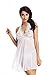 Amoretu Womens Sexy Lingerie Sheer Lace Nightwear Halter Babydoll with G-string