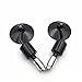 XKMT-Black A Set CNC Black Rear View Handle Bar End Round Mirrors 7/8