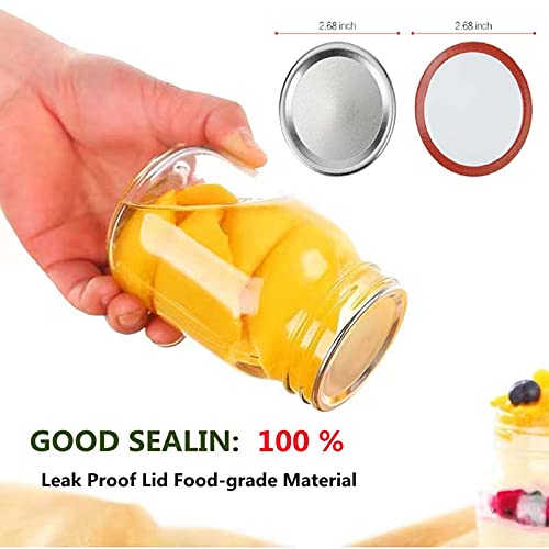 80Count BOLACHT Regular Mouth Canning Lids SplitType Metal Mason