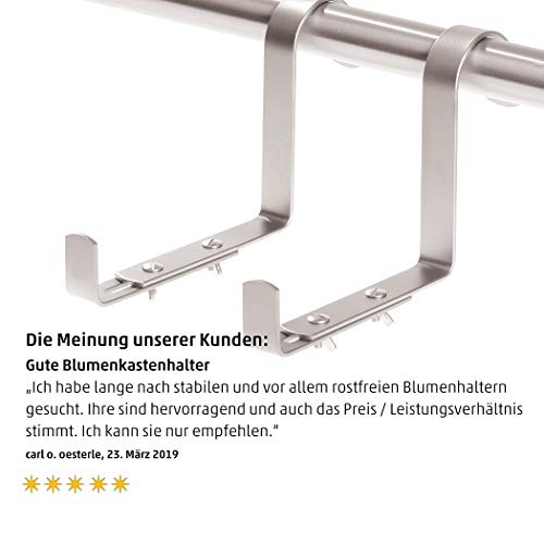 Blumenkastenhalterung Rundgeländer – Bunte Blütenpracht für perfekte Sommerstimmung – Made in Germany Blumenkastenhalter… – Bild 8