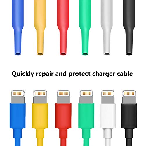 Heat Shrink Tubing, Tabiger 580pcs Electrical Shrink Wrap Insulation Tubes, 2:1 Shrinkage Ratio Shrink Tube, 7 Colors 11 Sizes Wire Wrap Cable Sleeve Sets in Storage Box