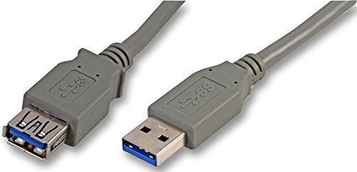 Pro Signal USB 3.0 Extension Cable – A Male to A Female – 5m Grey – SuperSpeed 5Gbps – CAC250038