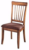 Ashley Furniture Signature Design - Berringer Dining Side Chair - Spindle Back - Set of 2 - Hickory Stain Finish