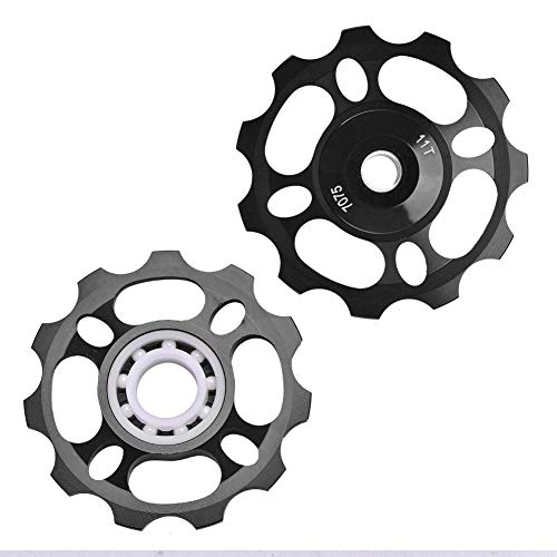 Keenso Aluminium Rear Derailleur Pulley, Black, Braze-On Mount or Clamp-On Mount, Bicycle Rear Derailleur