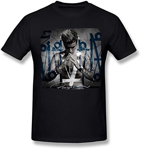 BMWW Boy's&amp;Girl's Justin Bieber Purpose 2015 Youth Cotton T Shirt black 3T