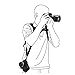 Quick Release Double Camera Shoulder Strap Harness Soft Padded Decompression Foam Shoulder Strap Belts for Digital Canon Nikon Camera,Ergonomic Design Curved Nylon