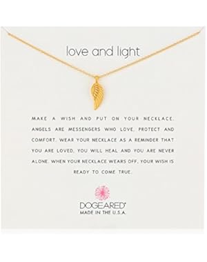 Love and Light Necklace Guardian Angel Wing, 18
