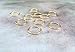 Bling Rings - 35 Hair Rings for Pierced Braid & Dreadlock Decoration - Hair Loop Clips - Girl Jewelry Accessories - Jump Rings 15mm - Gold & Silver Color