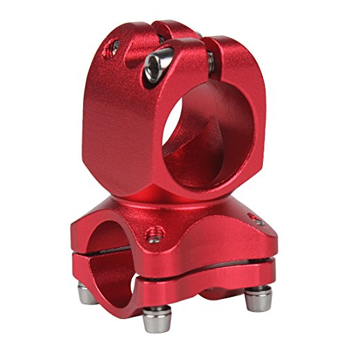 Andux 31.8mm Aluminum Alloy Bike Handlebar Stem Riser for BMX MTB 1pcs BL-02 (Red)