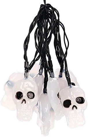 Skull Head Shape String Light SOUFUN 10LED Halloween Garden Plastic String Lights Decoration