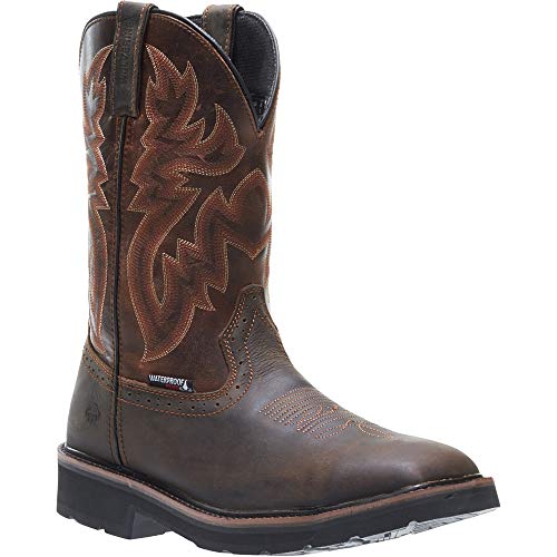 Wolverine Rancher Waterproof Wellington Men 8.5 Dk Brown/Brown