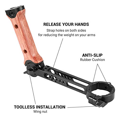 SMALLRIG Adjustable Wooden Handle Hand Grip for DJI Ronin S Gimbal