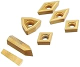 Grizzly Industrial T23901 - K20 TiN Insert Set (7) for T10293 - Cast Iron