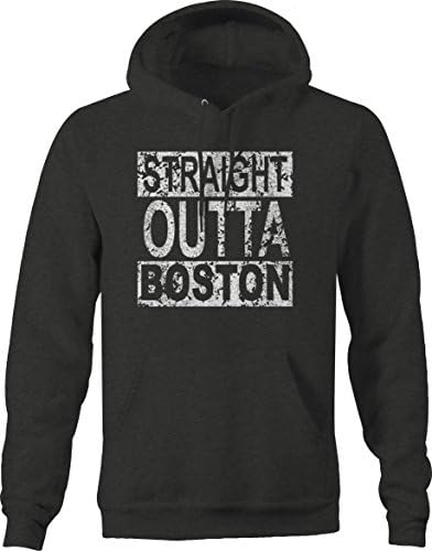 Caps Supply Distressed - Straight Outta Boston NWA Rap Movie My City Sweatshirt - Medium