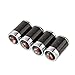 CzlpV 4pcs Carbon Fiber Auto Car Wheel Tire Air Valve Caps Stem Cover fit for TRD