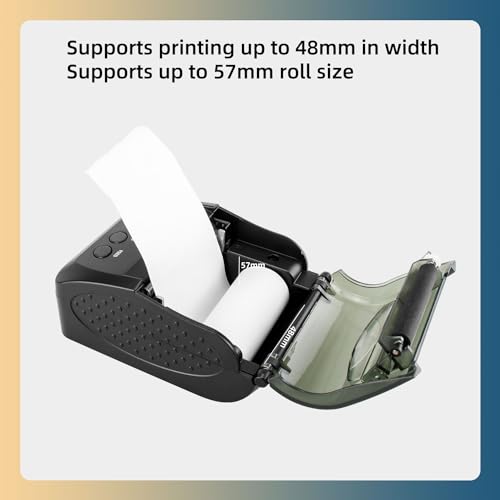 NetumScan Wireless Bluetooth Thermal Printer 2 Inch 58mm Mini USB POS Printer for Retail Restaurant Compatible with Android/iOS/PC/Windows NS1809DD