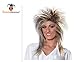 Blonde and Brown Rocker Character Costume Wig