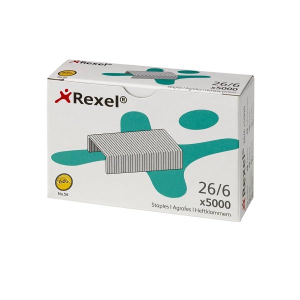 Rexel No 56 Staples 6mm 06025 (Pack of 5000)