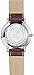 Tonnier Super Slim Quartz Casual Wristwatch Business Brown Genuine Leather Analog Men's Watch