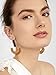 Rattan Earrings for Women Handmade Straw Wicker Braid Hoop Earrings Lightweight Wire Drop Dangle Earrings Fashion Jewelry (dark-geometric)