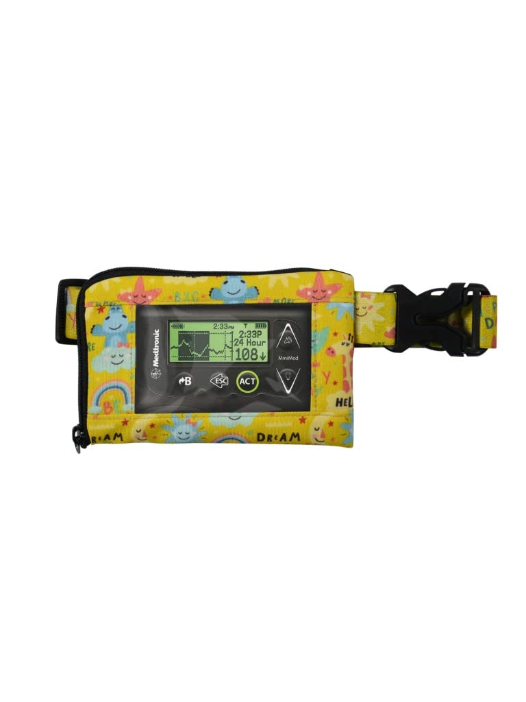 Belly Belt for Insulin Pumps with Window for Children - Dia-Children's Pump Belt Happy Days (51-85 cm)