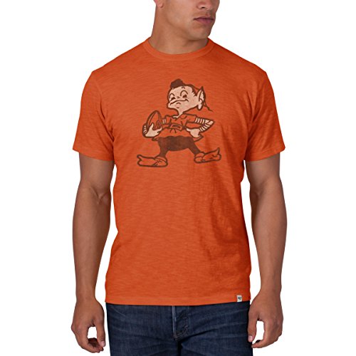 NFL Cleveland Browns Men's '47 Brand Scrum Basic Tee, Carrot, Large