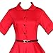 Maggie Tang 3/4 Sleeve 1950s Vintage Rockabilly Full Circle Dress