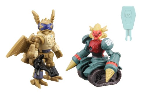 LBX Battle Custom Figure Set LBX Hakai-o Kirito Custom & LBX Bibinbird Gold (Completed) by Bandai