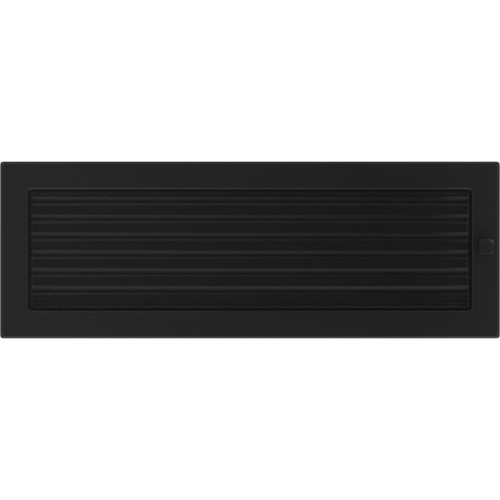 kratki 49CX Ventilation, Fireplace Grille, Black, 17 x 49 cm