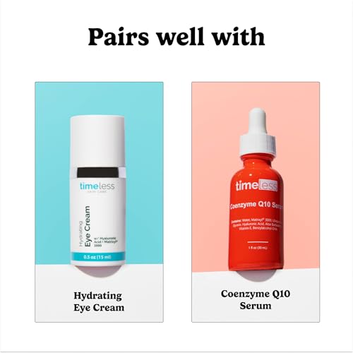 Timeless Skin Care Vitamin C Serum with Vitamin E & Ferulic Acid - Brightening Serum - for Oily & Dry Skin - Fragrance-Free - 1.7 Fl Oz