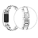 Goorovgi for Fitbit Charge 2 Bands Replacement Metal Band Bracelet Strap Wristband Accessories fot Ftibit Charge 2 Women Men (Silver)