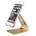 YW YUWISS Universal Micro-Suction Mobile Phone Desktop Stand Mount Holder Stander Cradle - Silver (Gold)