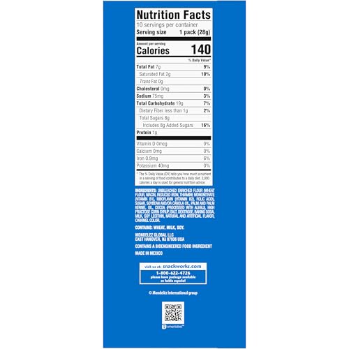 CHIPS AHOY! MINI ORIGINAL CHOCOLATE CHIP COOKIES, 10 SNACK PACKS