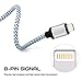 EverDigi 3Pack 3FT Lightning to USB Cable, Premium Nylon Braided Charging Cable Cord Compatible with iPhone 7/7 Plus/6/6s/6 plus/6s plus, iPhone 5/5s/5c,iPad, iPod & More (White)