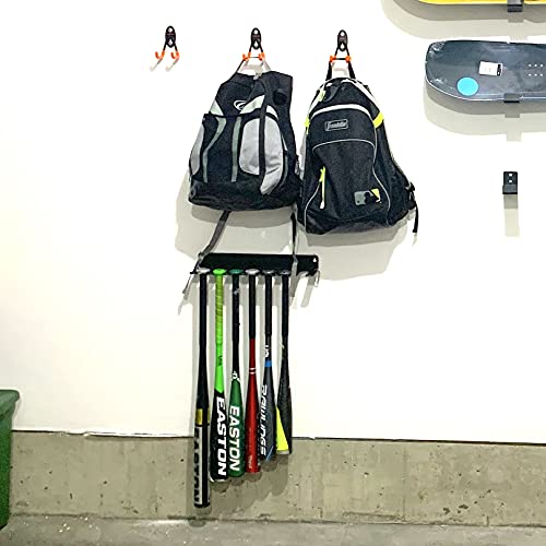StoreYourBoard Baseball Bat Storage Rack, 14 Bat Caddy, Hanging Organizer, Wall or Fence Mount