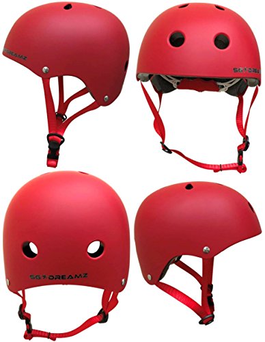 KIDS BIKE HELMET – Adjustable from Toddler to Youth for Boys and Girls Ages 3 To 7 - Multi-Sport for Skateboard Cycling Skate Scooter Roller Bicycle - Certified for Safety and Comfort (Red) - Thumbnail 2