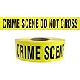 Crime Scene Do Not Cross Tape 3 inch x 1000 feet, Hazard Safety Tape, Construction Tape for Danger/Hazardous Area, Ideal Use for Halloween Decorations, Party, Work-Site