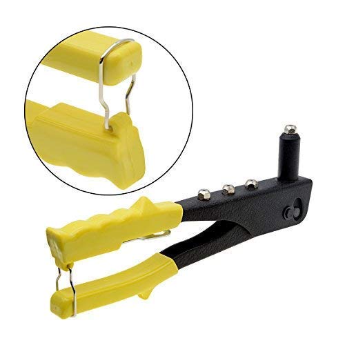 Penck Pop Rivet Gun Kit with 100PCS Metal Rivets and Wrench, Contractor Grade Riveter, Hand Repair Tools Riveter, Pop Rivet Tool, Heavy Duty Hand Riveter Set for Sheet Metal, Automotive and Duct Work - Thumbnail 4