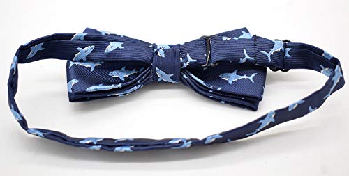 Carahere Boys Handmade Adjustable Pre-Tied Pattern Bow Ties For Kids Toddler Bow Ties (shark pattern)